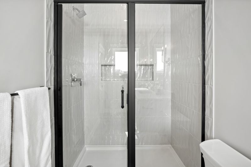 Minimalist Shower with Frameless Glass